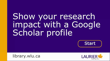Show your research impact with a Google Scholar profile
