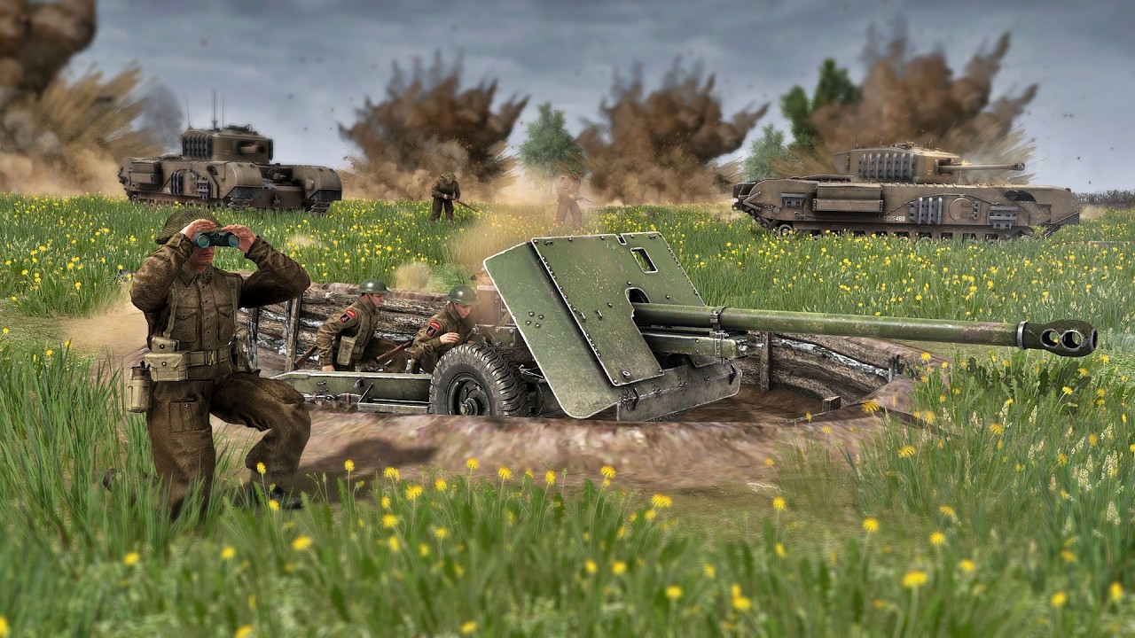 BRITISH Strongpoint vs GERMAN Assault | Gates of Hell - YouTube