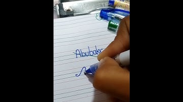 Abubakar name calligraphy.#calligraphy#signature #1M