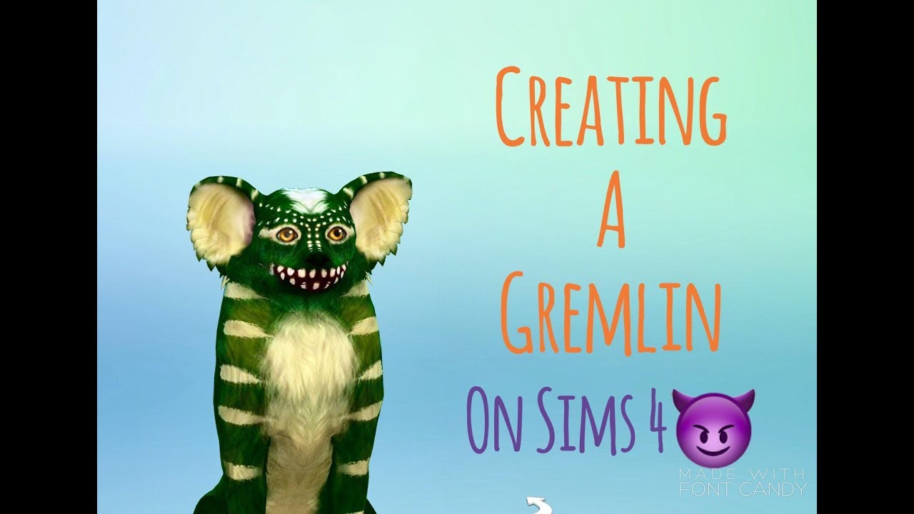 Creating A Gremlin Dog on Sims 4 YouTube
