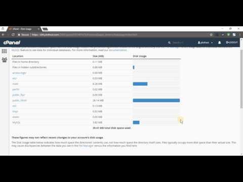 How to check your disk usage from cPanel