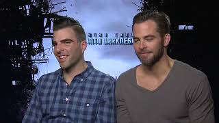 star trek into darkness : zachary quinto & chris pine interview