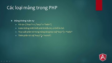 Bài 7 Mảng trong php