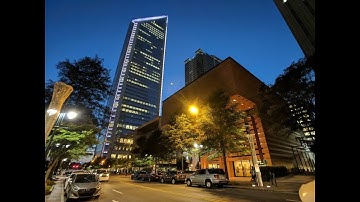 Charlotte, NC Night Cinematic Walk with Zhiyun Crane-M and Google Pixel XL using Filmic Pro V6