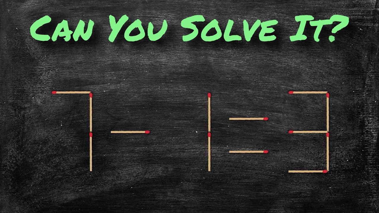 Solve These Mind Twisting Matchstick Puzzles and Have Fun