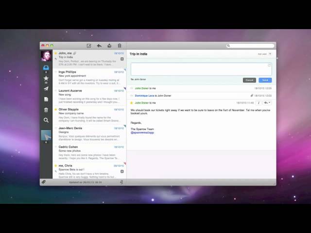 sparrow - The New Mail for Mac (Official demo)