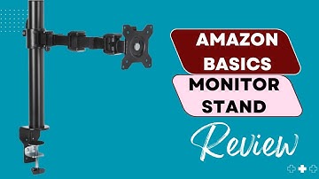 Amazon Basics monitorstandaard voor één computer: upgrade voor een in hoogte verstelbare werkplek