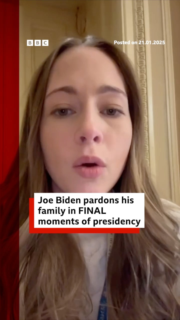 Joe Biden pardons his family in final moments of presidency. #US #JoeBiden #BBCNews