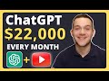 Earn money with chatgpt on youtube without showing your face 300 per