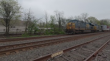 [4K] CSX I158 with Elephant 809 (ES44AC-H) leading 7904 (C40-8W) with YN3b New Paint Job