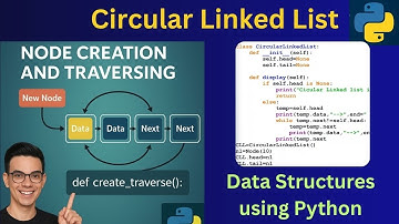 8. Circular Linked List – Node Creation and Traversing | Data Structures Using Python | DSA |