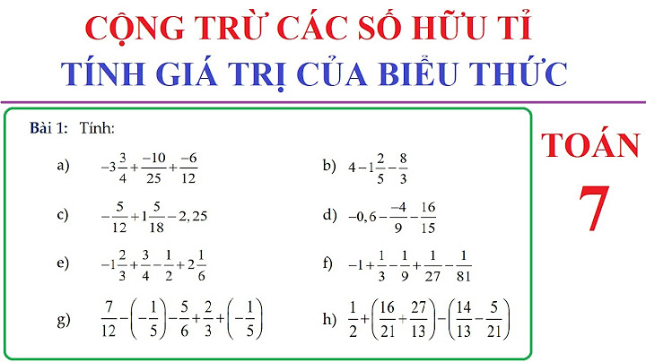 Các công thức tính toán của lớp 7 năm 2024