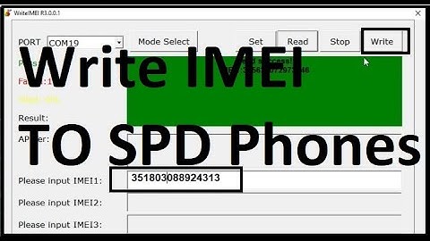 How To Write SPD IMEI Number Using SPD WriteIMEI Tool