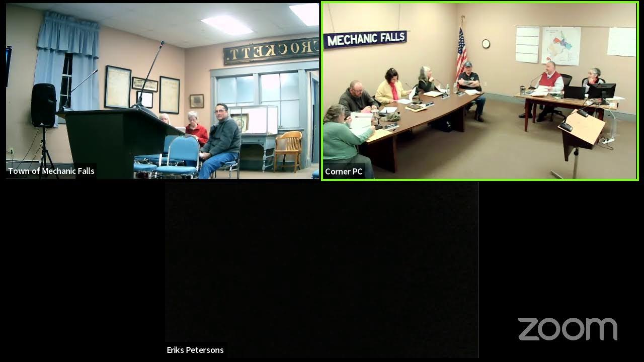 Town of Mechanic Falls Council Meeting 12 5 22 YouTube