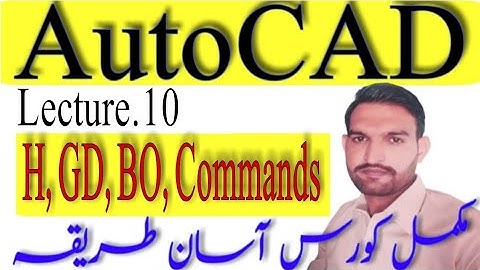 Use of hatch gradient and boundary commands in AutoCAD | AutoCAD Course part.10