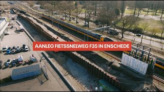 Totaalvideo Snelfietsroute F35 Enschede - Strukton Wegen Beton