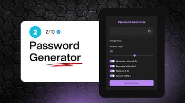 #2: Password Generator + Strength Meter - HTML, CSS & JavaScript (Beginner Project!)