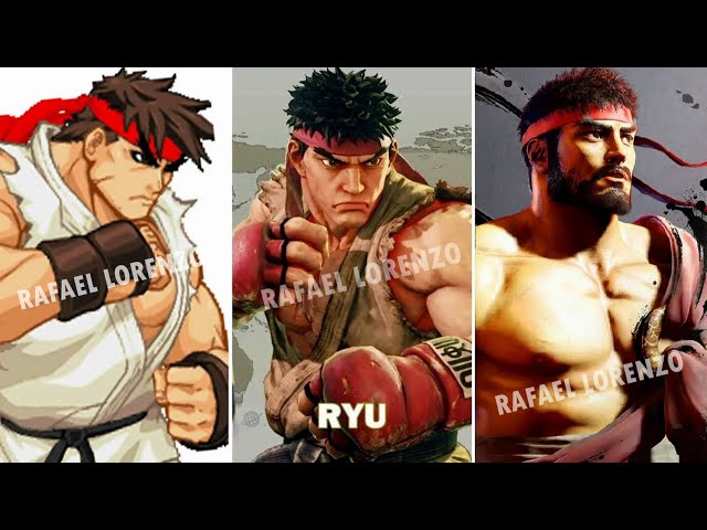 RYU evolution [STREET FIGHTER 1 - STREET FIGHTER V] 