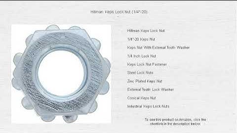Hillman Keps Lock Nut (1/4"-20)