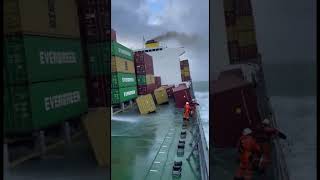 The Raw Power of the Ocean 🌊🚢#maritime #waterpower