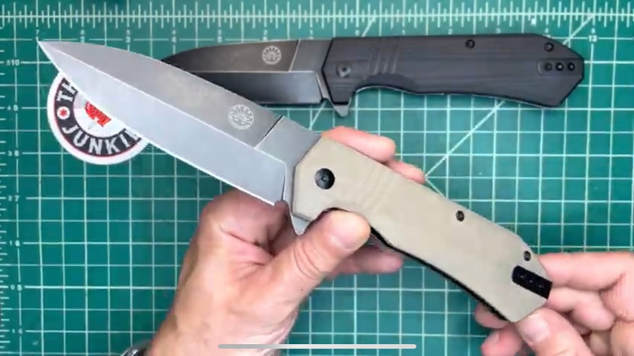 OffGrid Knives Stinger XL Big Folder Up Close YouTube