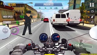 Motorcycle Traffic Rider #3 - Yellow MotorBike Unlocked - Racing of Motor Bike - Android Gameplay screenshot 4