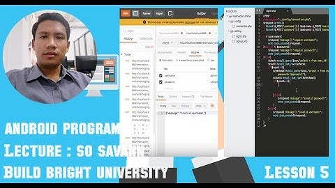 Android API signin signup | php to mysql