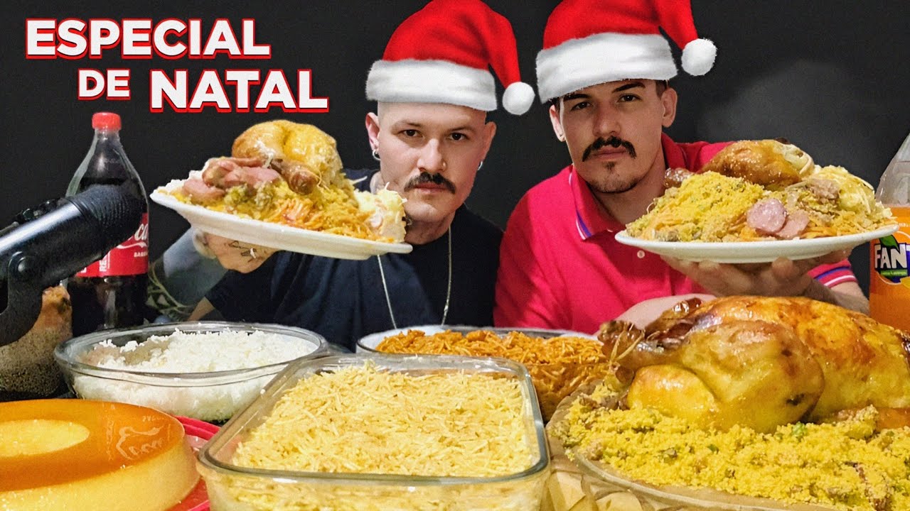 #238 ESPECIAL DE NATAL | FIZEMOS UMA CEIA COMPLETA GASTANDO 120 REAIS | IRMÃOS MUKBANG.