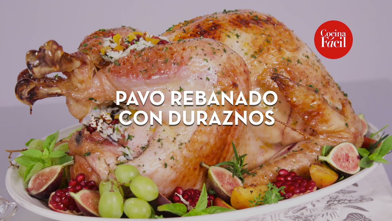 Pavo rebanado con duraznos ?? | Cocina Fácil ??‍? - YouTube