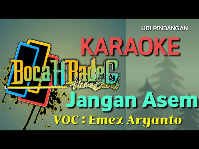Jangan Asem (Emex Aryanto)  (nada cewek)  Karaoke udi pindangan class=