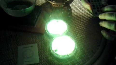 Decorative colourful submersible LED lights with remote control from VicTop