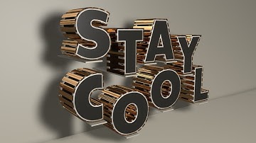 Stylish Black and Gold 3D Text  -  Cinema 4D R12 - R20 Tutorial and Photoshop PART # 1