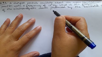 Physics N.C.E.R.T Exercise 8.6|Class 12th Electromagnetic Waves