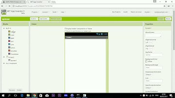 Call another screen + spinner | AI2 App inventor