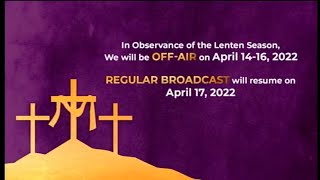 105.5 UFM Holy Week Testcard (April 14, 2022)