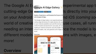 Google AI Edge Gallery: Run AI Models Offline on Your Phone