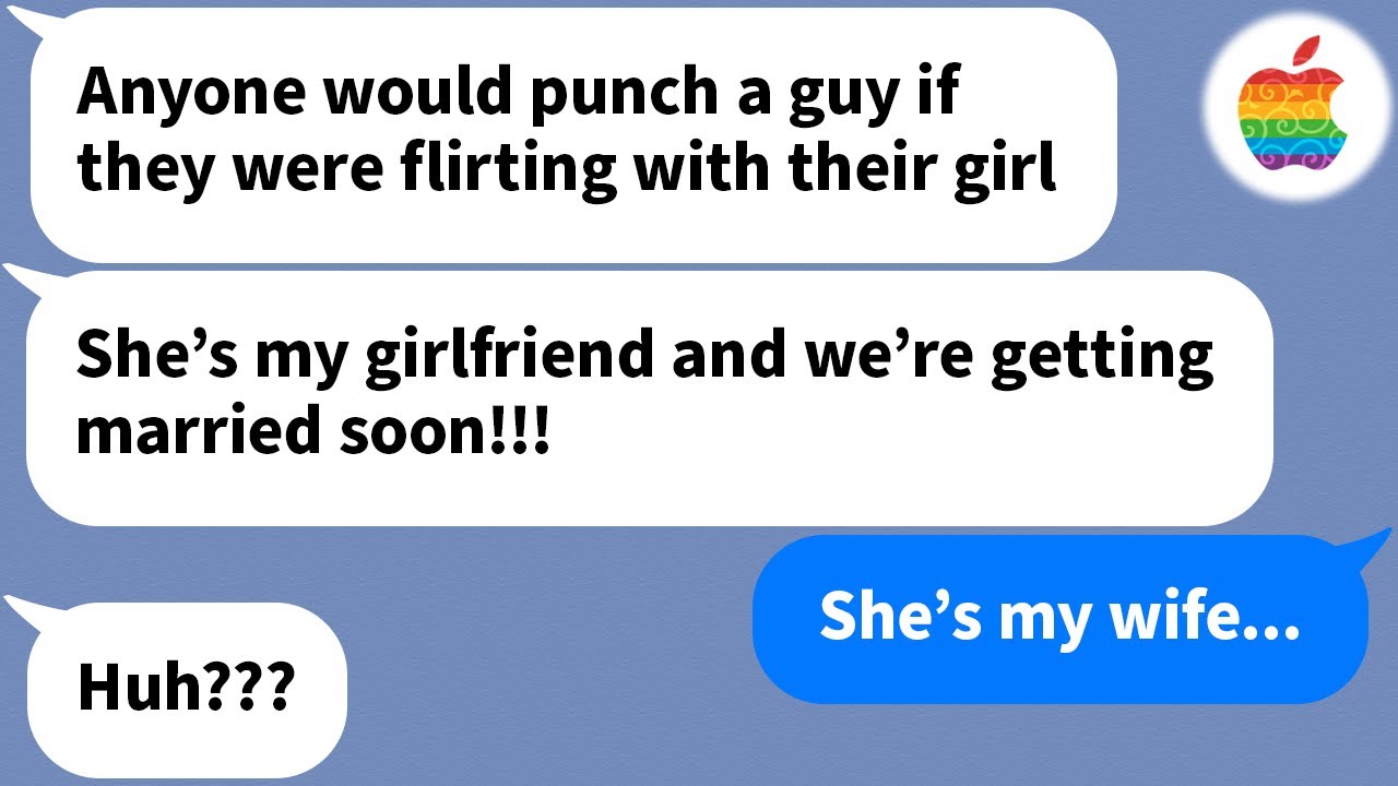 【Apple】 My wife's stalker came up to me and punched me in the face