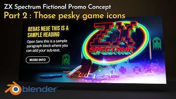 The Sinclair ZX Spectrum - A Blender Tribute Concept Tutorial - Part 2