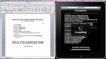 How to Install SBSettings on all iDevices - Fast and Easy-