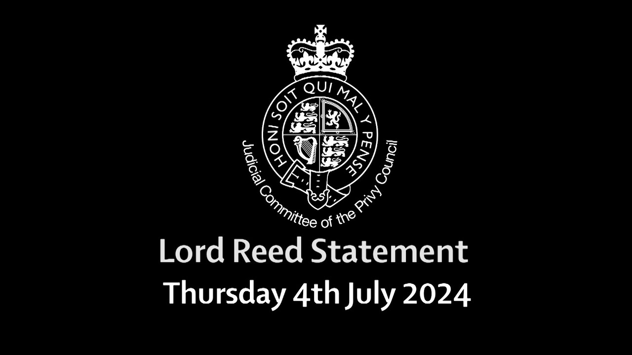 Lord Reed makes a statement on Hurricane Beryl - YouTube