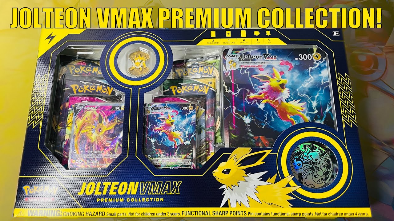 Pokémon Trading Card Games: Jolteon VMAX Premium Collection Box