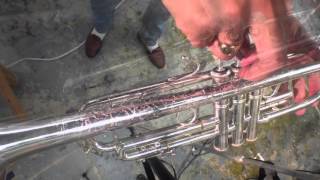 Vincent Bach trumpet custom hand engraving