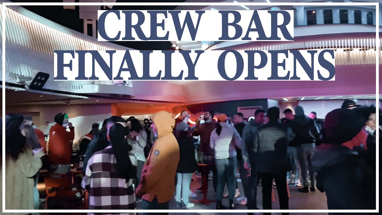 Crew bar finally opens on Virgin Voyages, The Valiant Lady. A cruise ship crew members vlog