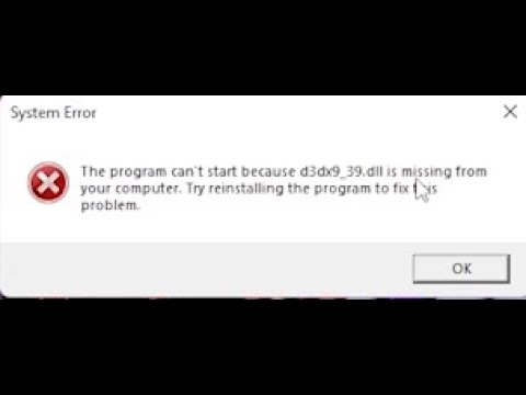 Hướng dẫn sửa lỗi Liên Minh Huyền Thoại, d3dx9_39 is mising from your computer