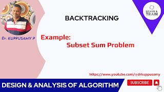 58 Backtracking - Subset Sum (Sum of Subset) Problem Example