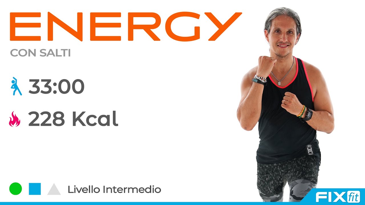 33 Minuti di Cardio A Ritmo Di Musica! Esercizi Con Salti A Media Intensità