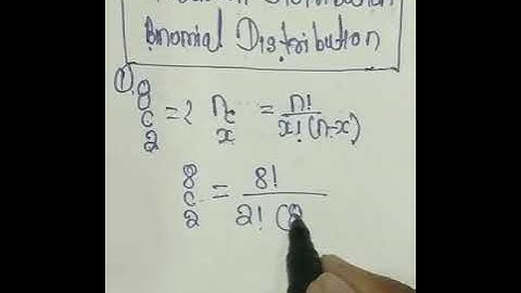 probability distribution (Binomial distribution) कैसे निकले# shot cut method# sabase Asana trick me