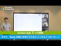 【Surface Hub 5 つの機能】その1 Teams 会議への参加