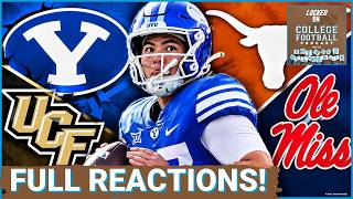 REACTION: BYU Cougars STUNNED by UCF as Ole Miss Falls at Texas--Locked On College Football Live