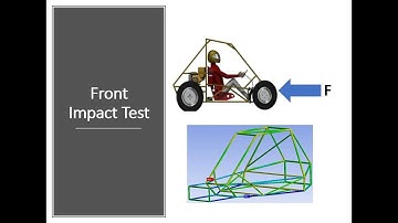 [Front Impact Test & Meshing] BAJA SAE Roll Cage/Frame Design  in ANSYS Workbench Static Structural